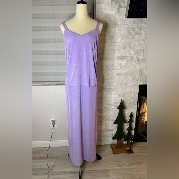Vintage Alex Evenings Gown Glamorous Lavender – Size 14W - Picture 4 of 8